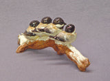 Handmade Ceramic Birds on a Branch,  Snow, Bird sculpture, Bird Figurine, Bird Family, Ceramic Art