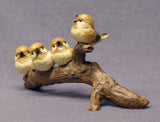 Handmade Ceramic Birds on a Branch,  Bird sculpture, Bird Figurine, Bird Family, Ceramic Art