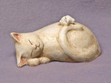 Handmade Ceramic Cat and  Mouse, Cat Figurine, Cat Sculpture, Mouse Figurine, Mouse Sculpture, Co-Existence.