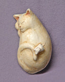 Handmade Ceramic Cat and  Mouse, Cat Figurine, Cat Sculpture, Mouse Figurine, Mouse Sculpture, Co-Existence.