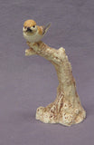 Handmade Ceramic Bird on a Tree , Stoneware with Glaze - Bird Sculpture, Bird Figurine, Ceramic Art