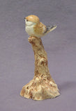 Handmade Ceramic Bird on a Tree , Stoneware with Glaze - Bird Sculpture, Bird Figurine, Ceramic Art