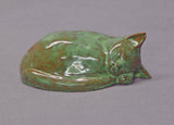 Handmade Ceramic Cat, Sleeping Cat, Cat Sculpture, Cat Figurine, Ceramic Art