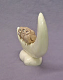 Handmade Ceramic Owl Family on the Moon. Ceramic Bird Sculpture, Bird Figurine, Ceramic Art