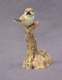 Handmade Ceramic Bird on a Tree , Stoneware with Glaze - Bird Sculpture, Bird Figurine, Ceramic Art