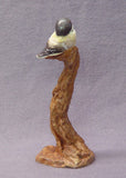 Handmade Ceramic Bird on a Tree - Bird Sculpture, Bird Figurine, Ceramic Art