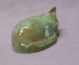 Handmade Ceramic Cat, Sleeping Cat, Cat Sculpture, Cat Figurine, Ceramic Art