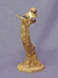 Handmade Ceramic Bird on a Tree in Stoneware with Glaze - Bird Sculpture, Bird Figurine, Ceramic Art